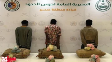 حرس الحدود يحبط تهريب 45 كيلو قات ويطيح بثلاثة مخالفين على الحدود